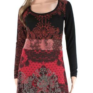 Desigual Guero Dress wearable Art Hippie Boho M